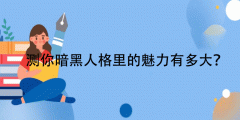 暗黑人格魅力测试-测你暗黑人格里的魅力有多大?